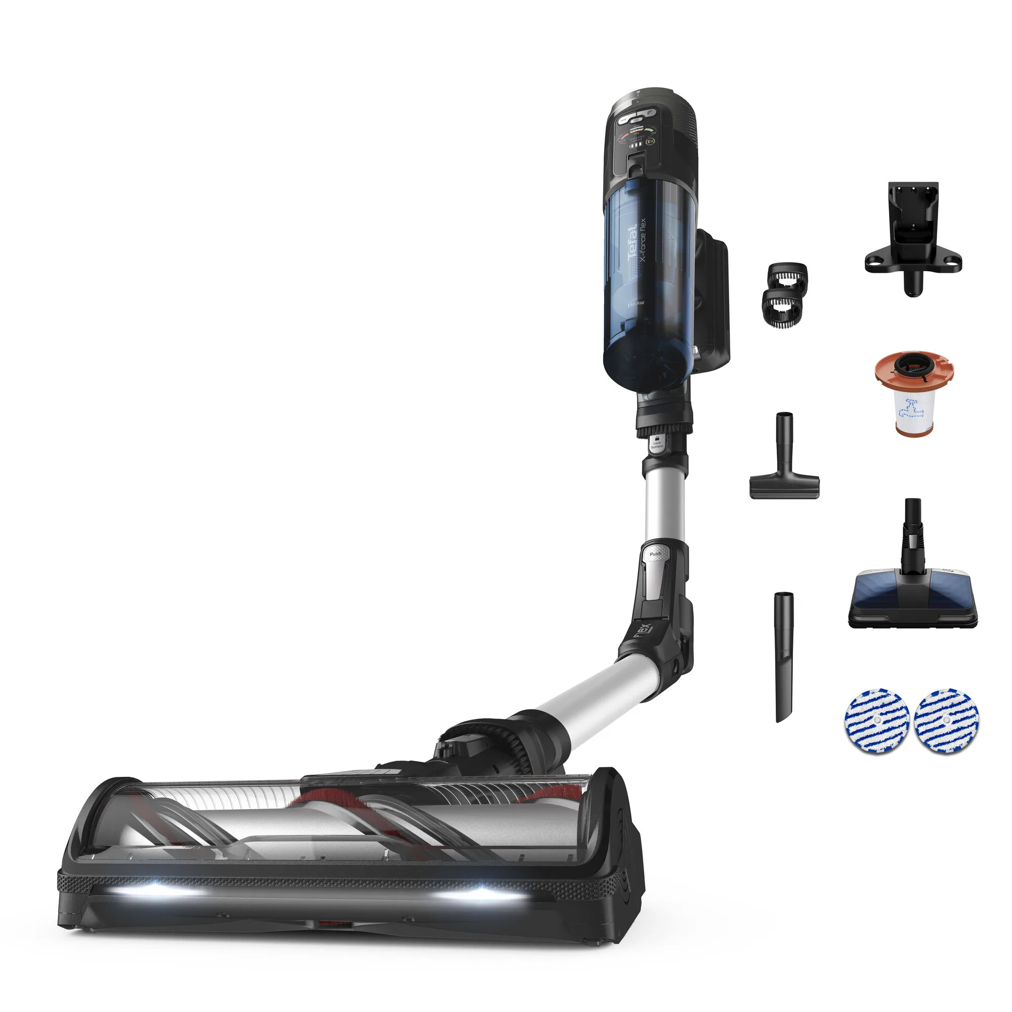 Tefal X-Force 13.60 Flex Aqua TY9AC1WO med tillbehör